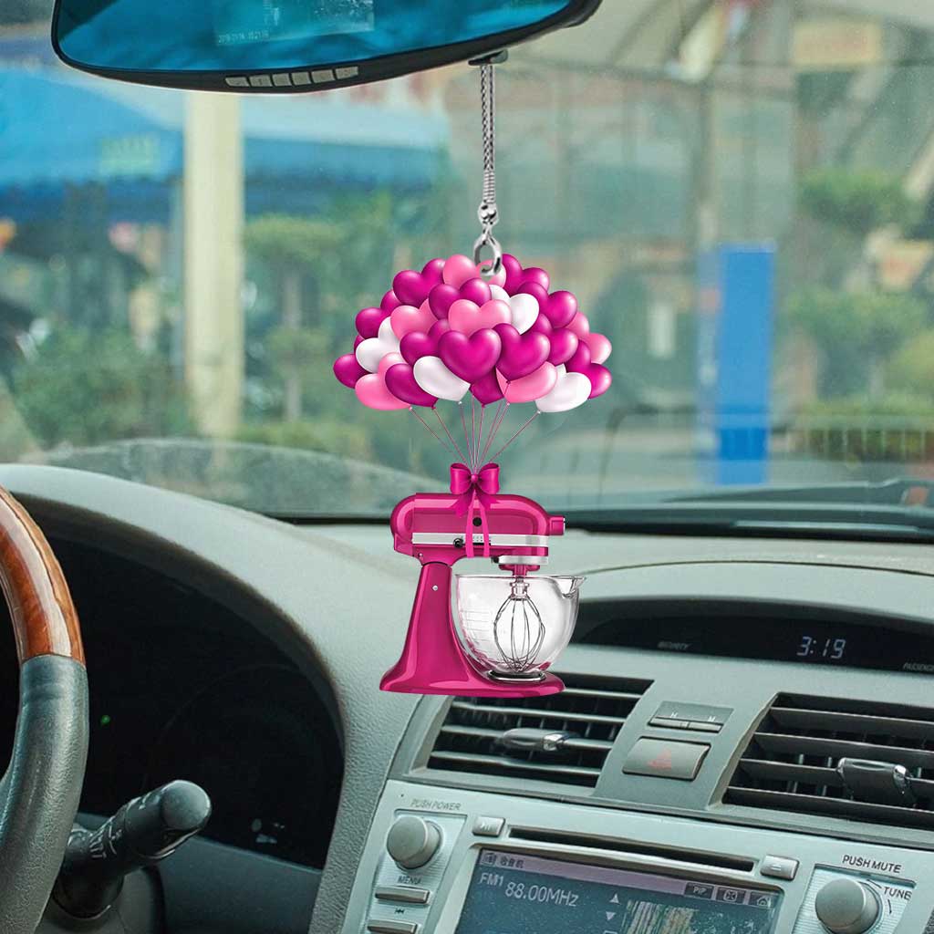 Little Pink - Baking Car Ornament (Printed On Both Sides)