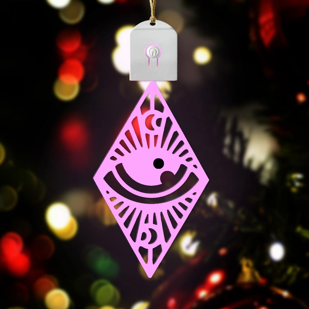 All Seeing Eyes - Christmas Witch Shaped Led Acrylic Ornament