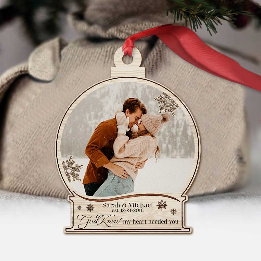 I Am Yours - Personalized Christmas Couple Ornament (Printed On Both Sides)