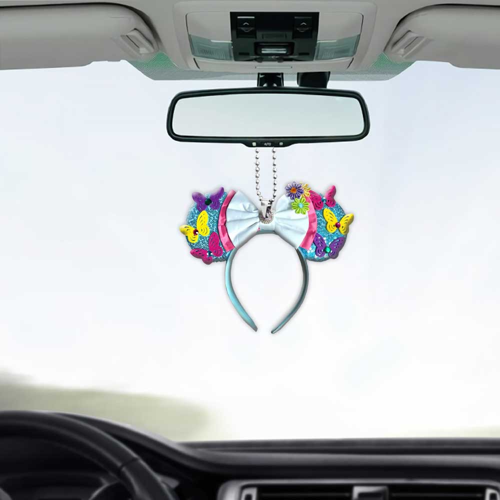 Springtime Mouse Ears - Car ornament (Printed On Both Sides)