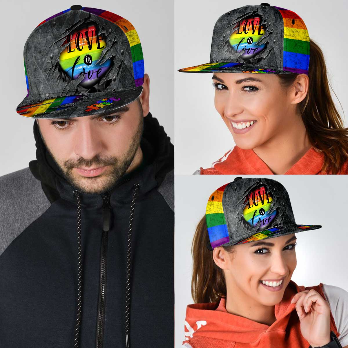 Love Is Love - LGBT Support Snapback