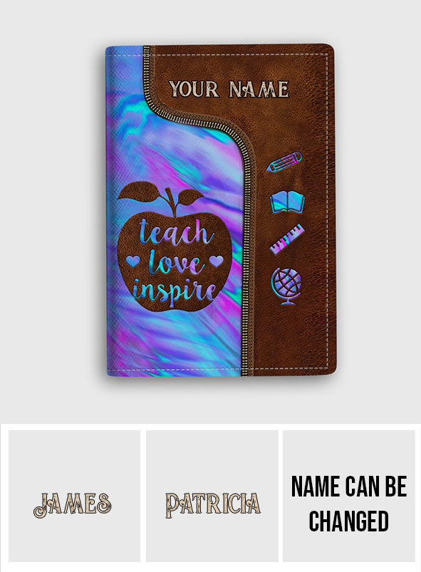 Teach Love Inspire - Personalized Teacher Passport Holder