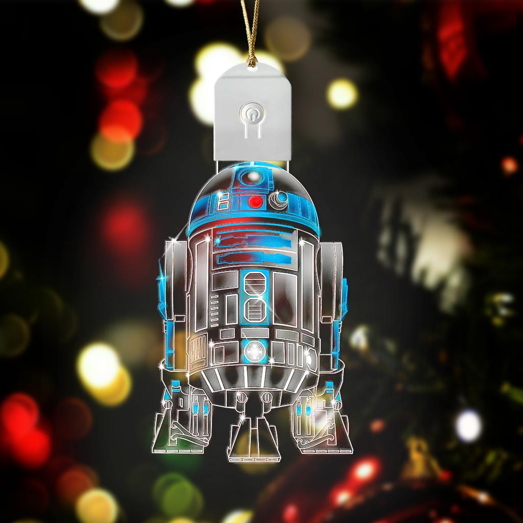 Robot Galaxy - Christmas The Force Shaped Led Acrylic Ornament