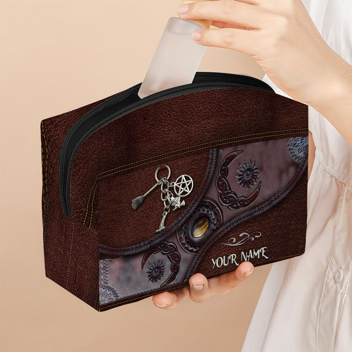 Triple Moon - Personalized Witch Makeup Bag