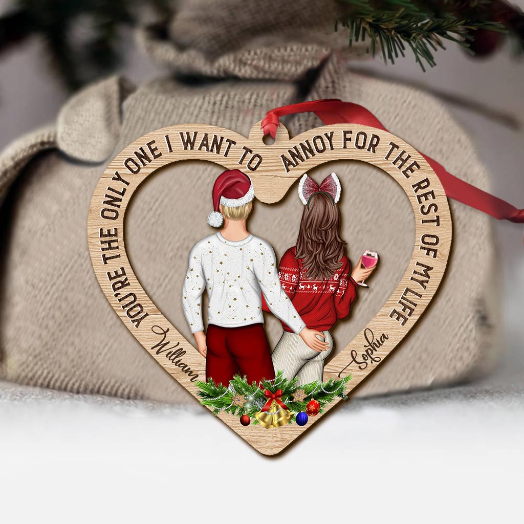 I Want To Annoy - Personalized Christmas Couple Ornament