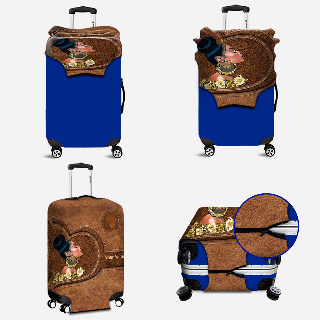 Melanin - Personalized African American Luggage Cover