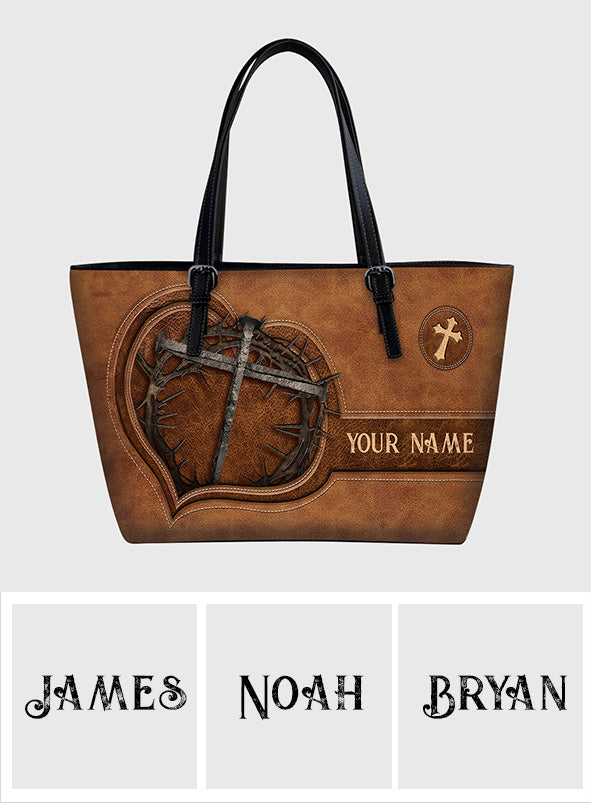 Have Faith - Personalized Christian Leather Bag