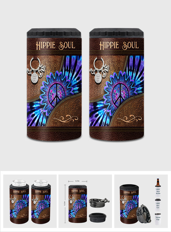 Peace Love Joy - Hippie Can Cooler