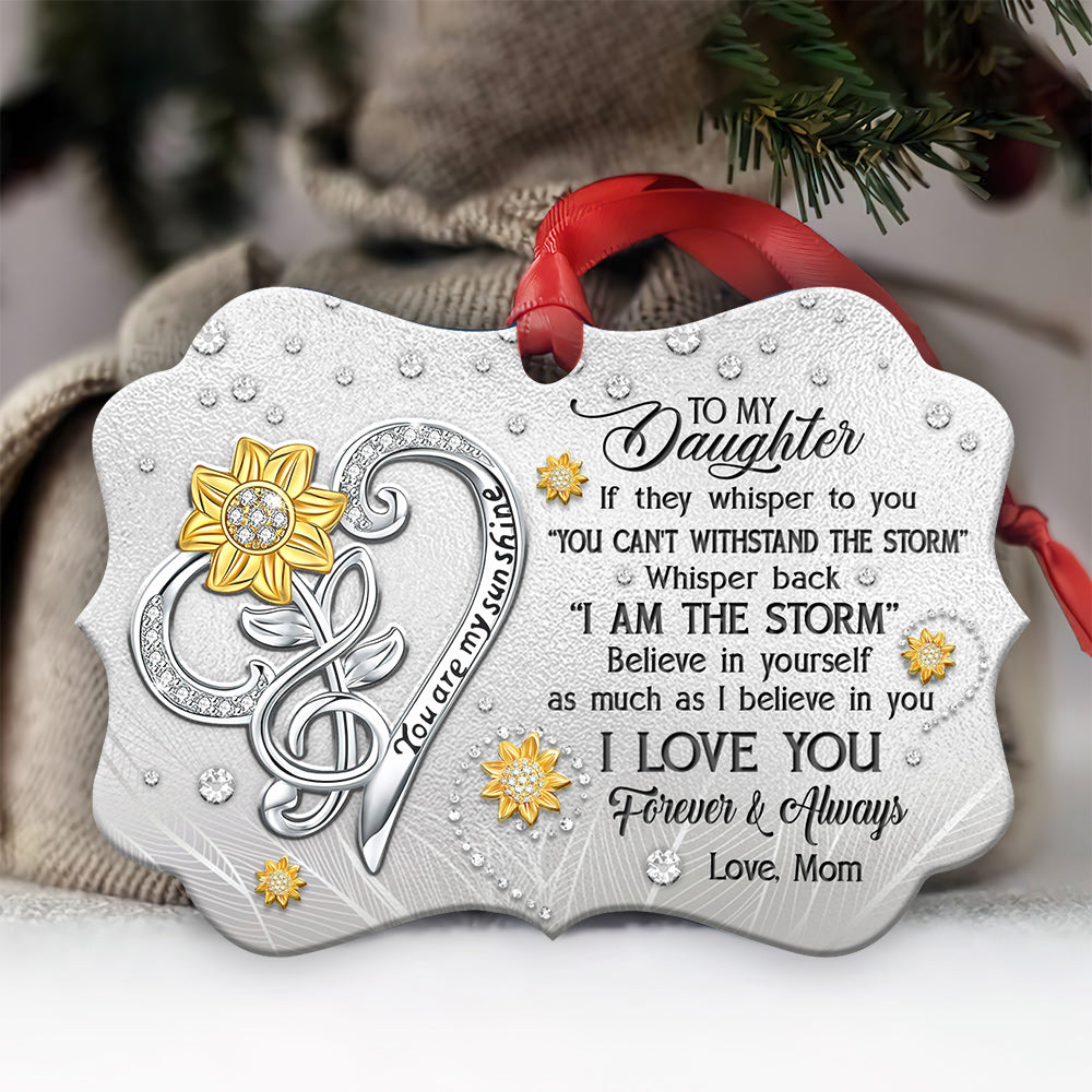 Sunflower To My Daughter - Sunflower Ornament (Printed On Both Sides) 1122