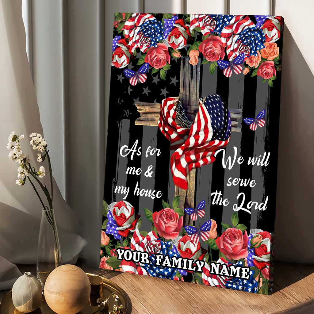 We Will Serve The Lord - Personalized Christian Canvas And Poster