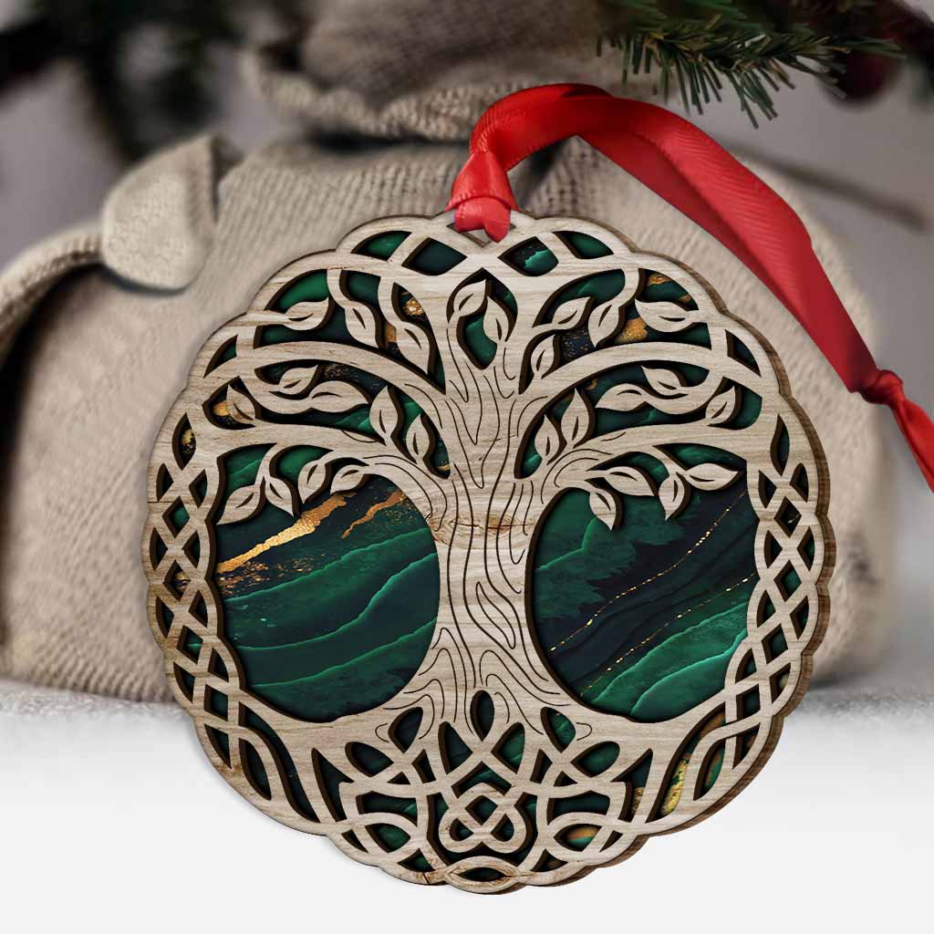 Celtic Knot Tree Of Life - Christmas Irish Layered Wood Ornament