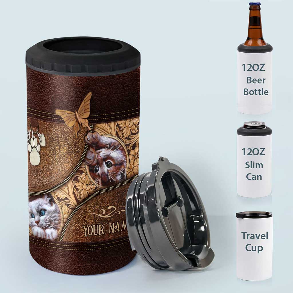 Love Cats - Personalized Cat Can Cooler