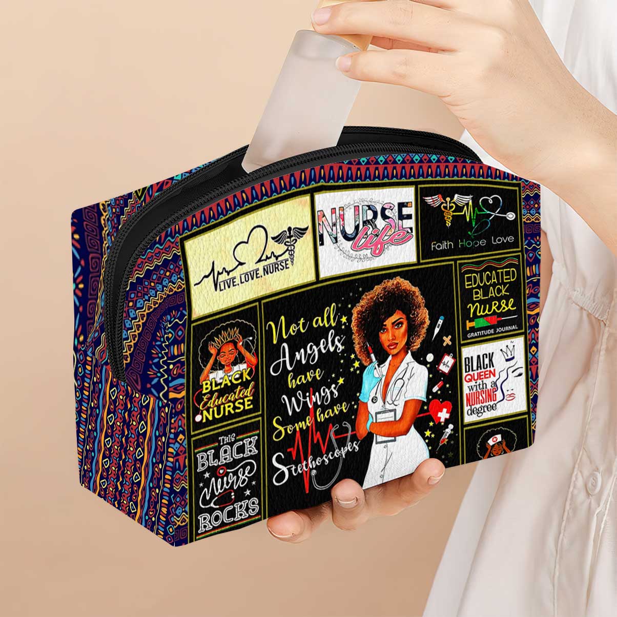 Black Nurse Life - Nurse Makeup Bag