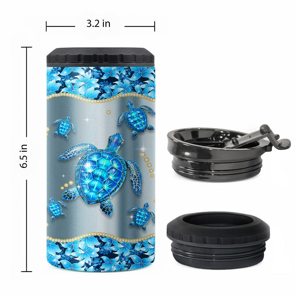 Blue Sea - Turtle Can Cooler