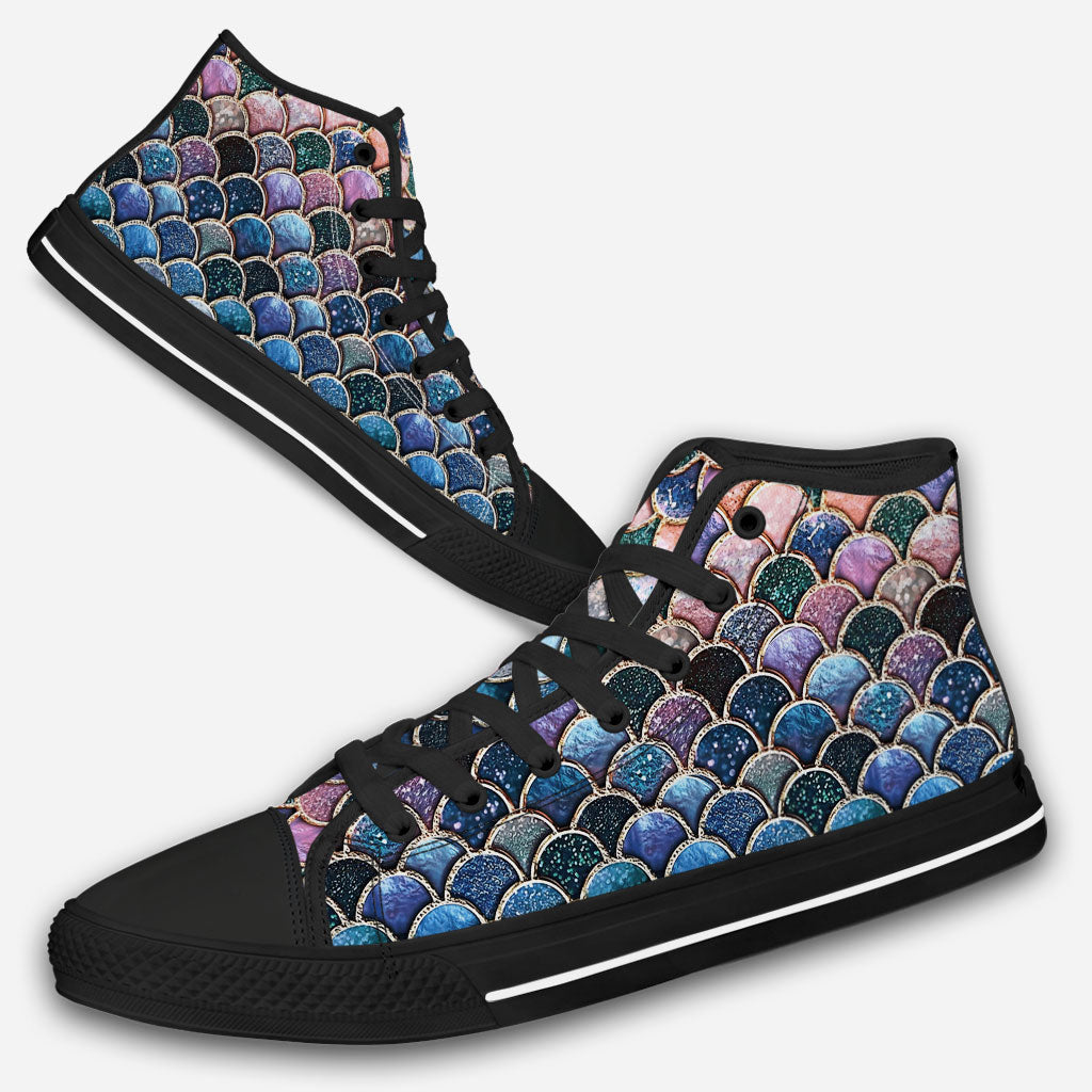 Mermaid Scales - Mermaid High Top Shoes