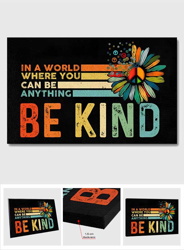 Be Kind - Hippie Canvas And Poster