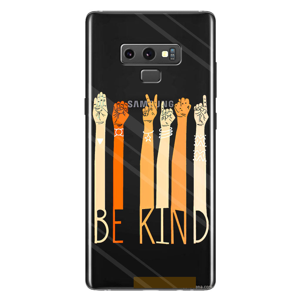 Be Kind - ASL Clear Phone Case