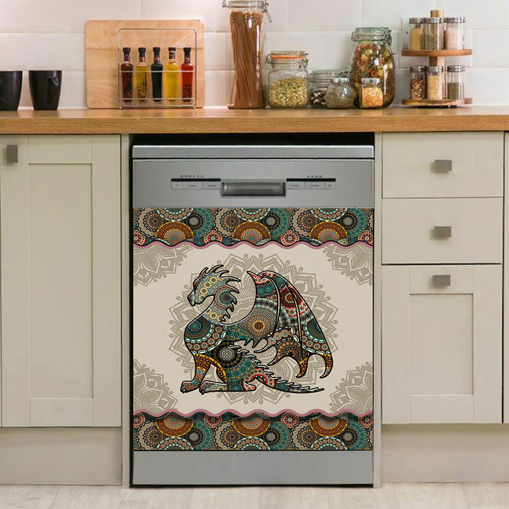 Mandala Dragon Pattern - Dragon Dishwasher Cover