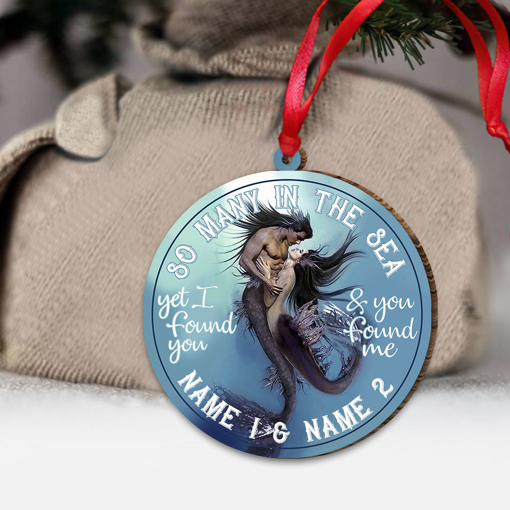 So Many In The Sea - Personalized Mermaid Ornament