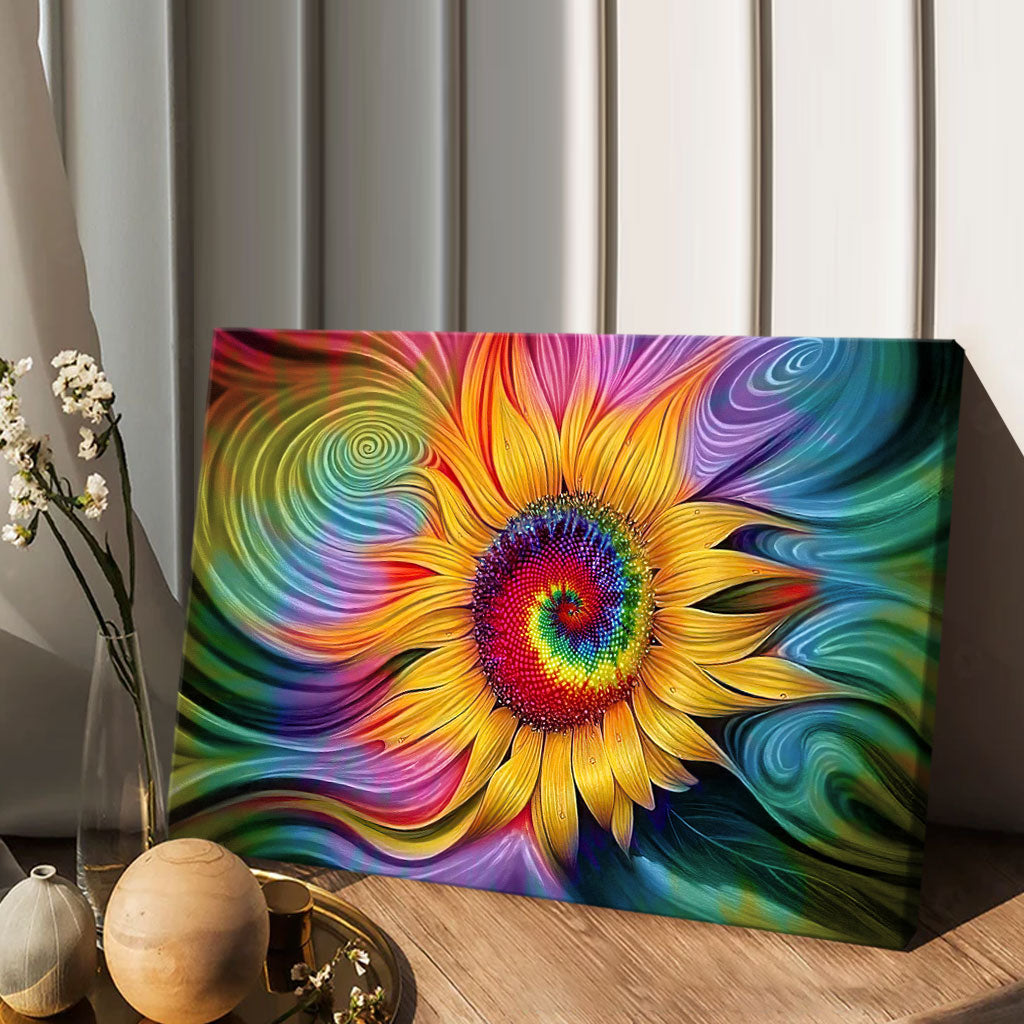 Sunflower - Hippie Canvas And Poster