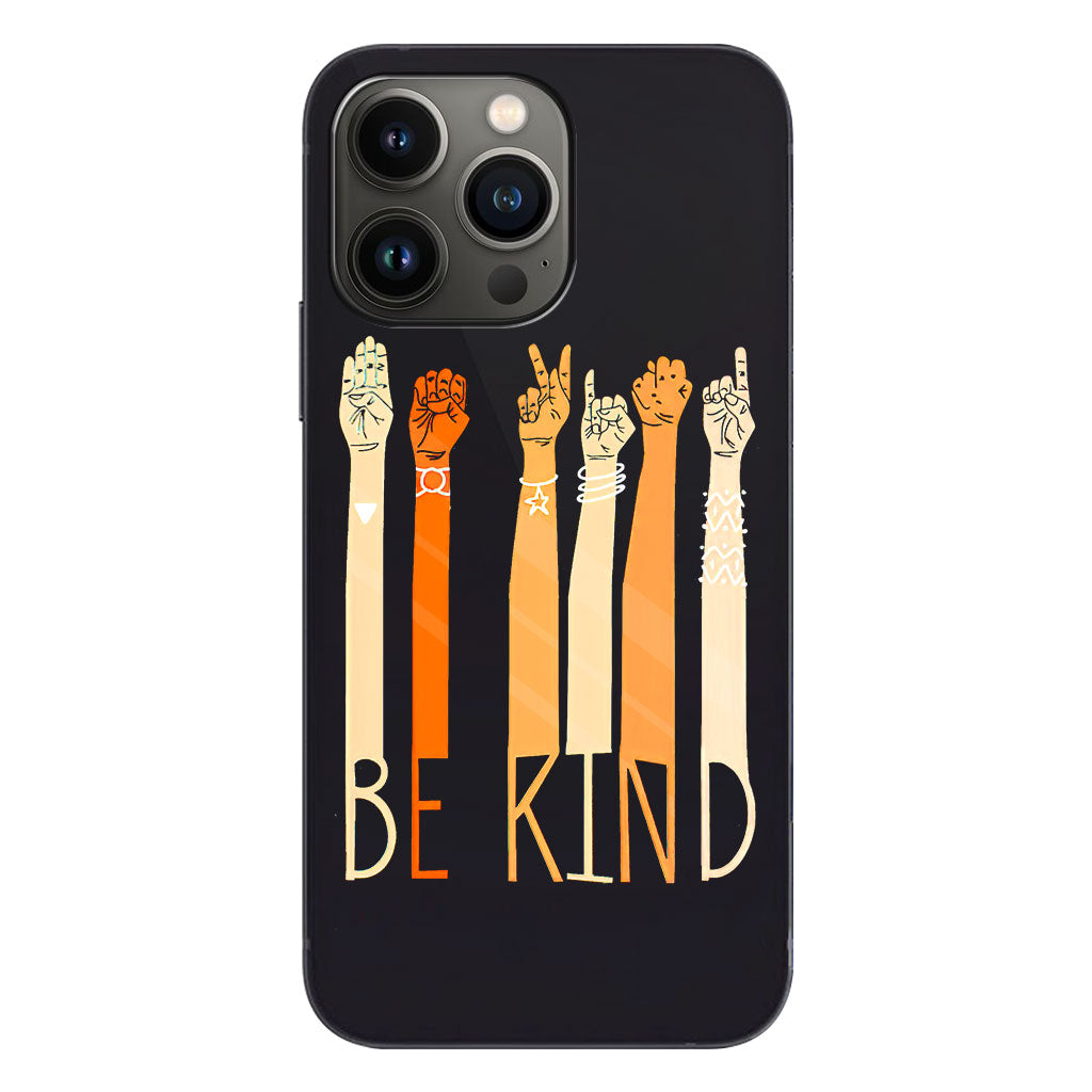 Be Kind - ASL Clear Phone Case