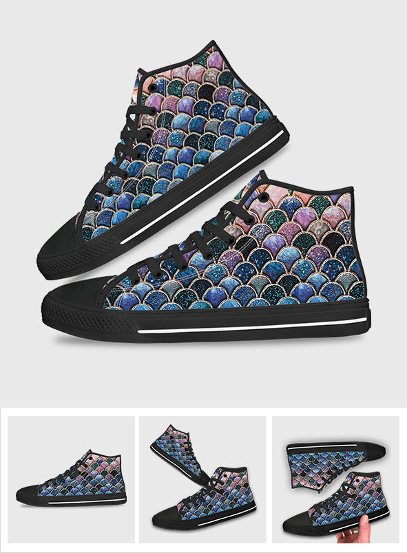 Mermaid Scales - Mermaid High Top Shoes