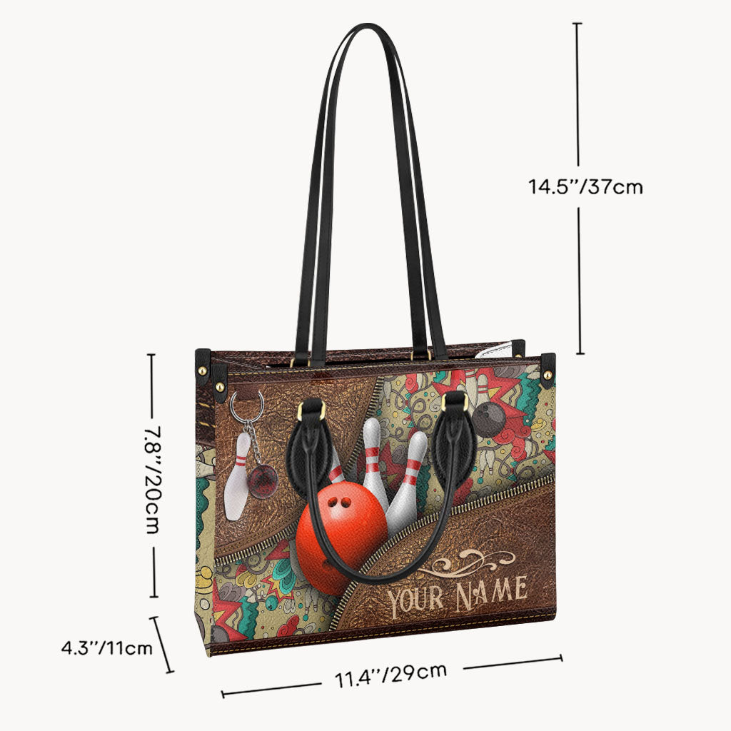 Love Bowling - Personalized Bowling Leather Handbag