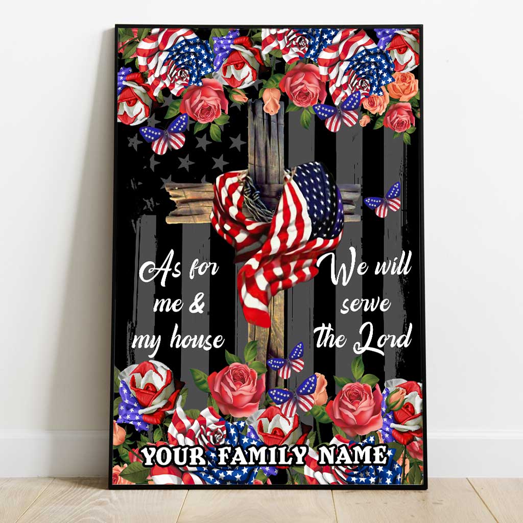 We Will Serve The Lord - Personalized Christian Canvas And Poster