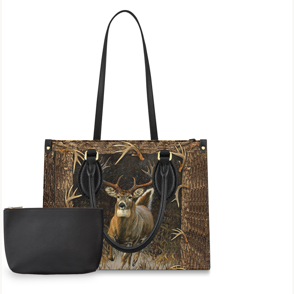 Deer Hunting - Hunting Leather Handbag