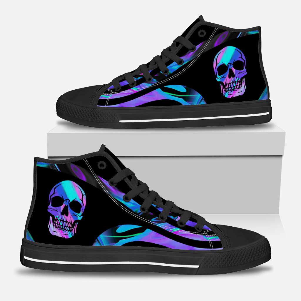 Love Skull - Skull High Top Shoes