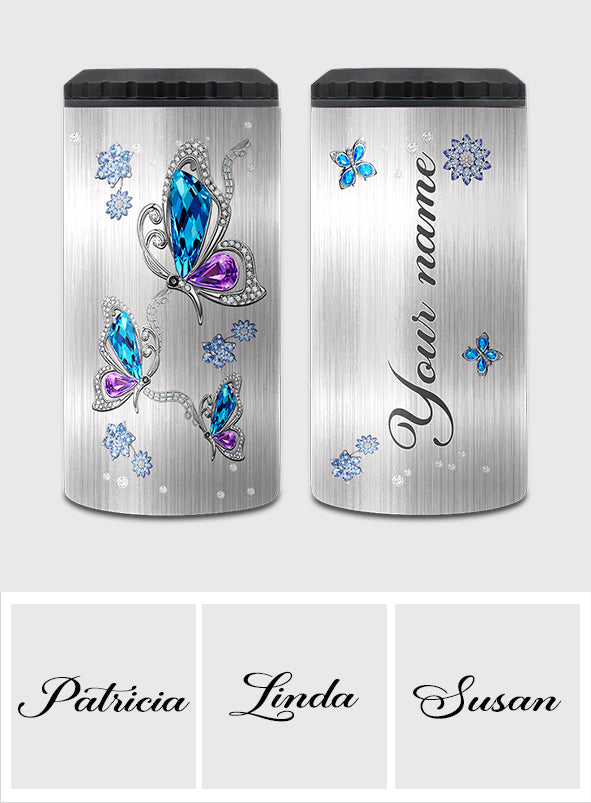 Love Butterflies - Personalized Butterfly Can Cooler