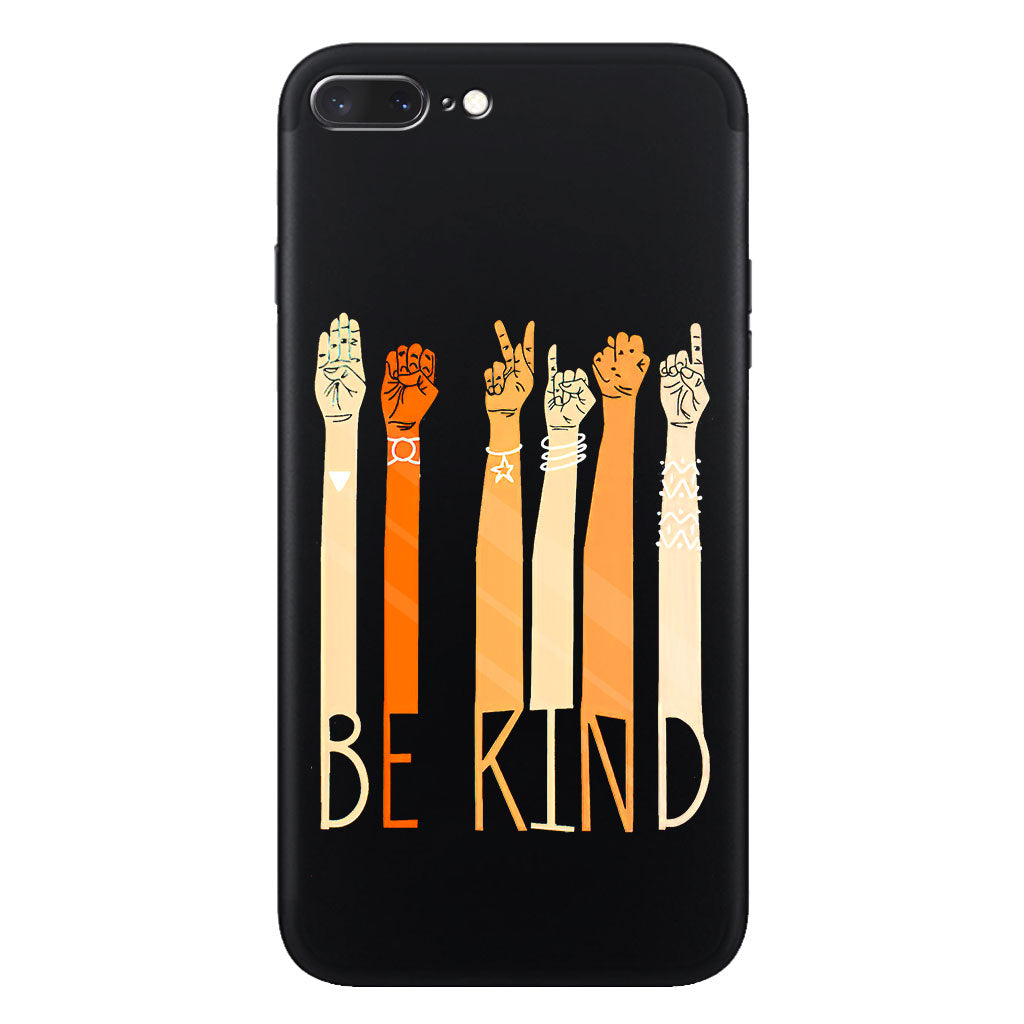 Be Kind - ASL Clear Phone Case