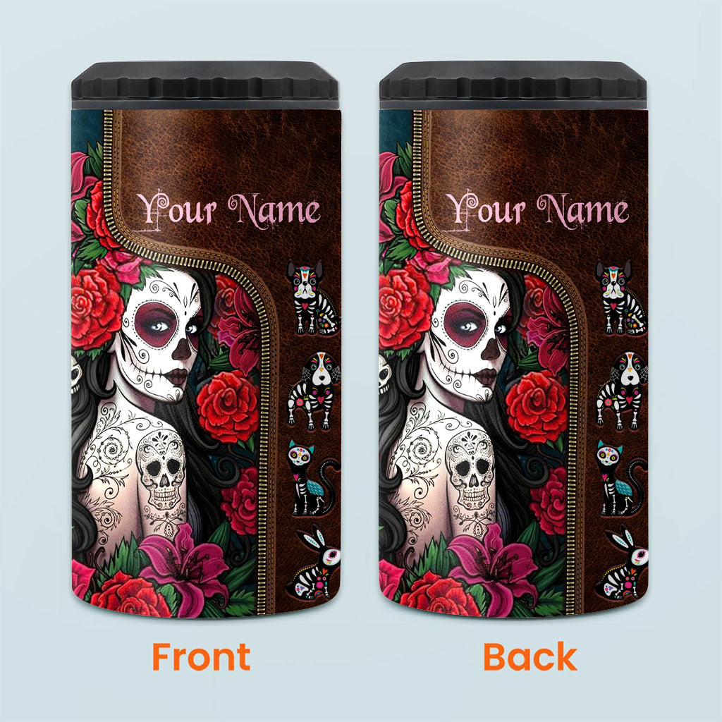 Day Of The Dead - Personalized Latina Women Can Cooler