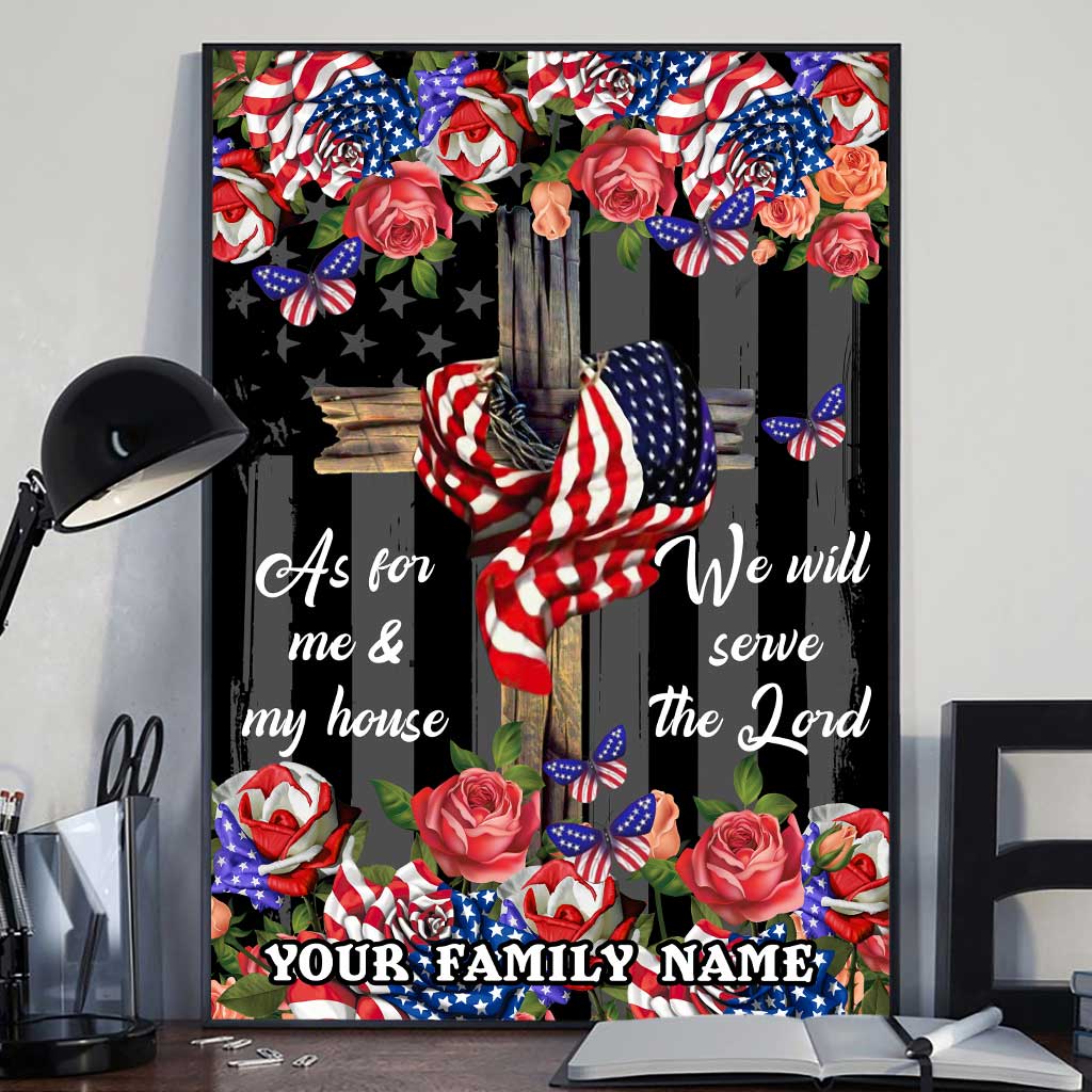 We Will Serve The Lord - Personalized Christian Canvas And Poster