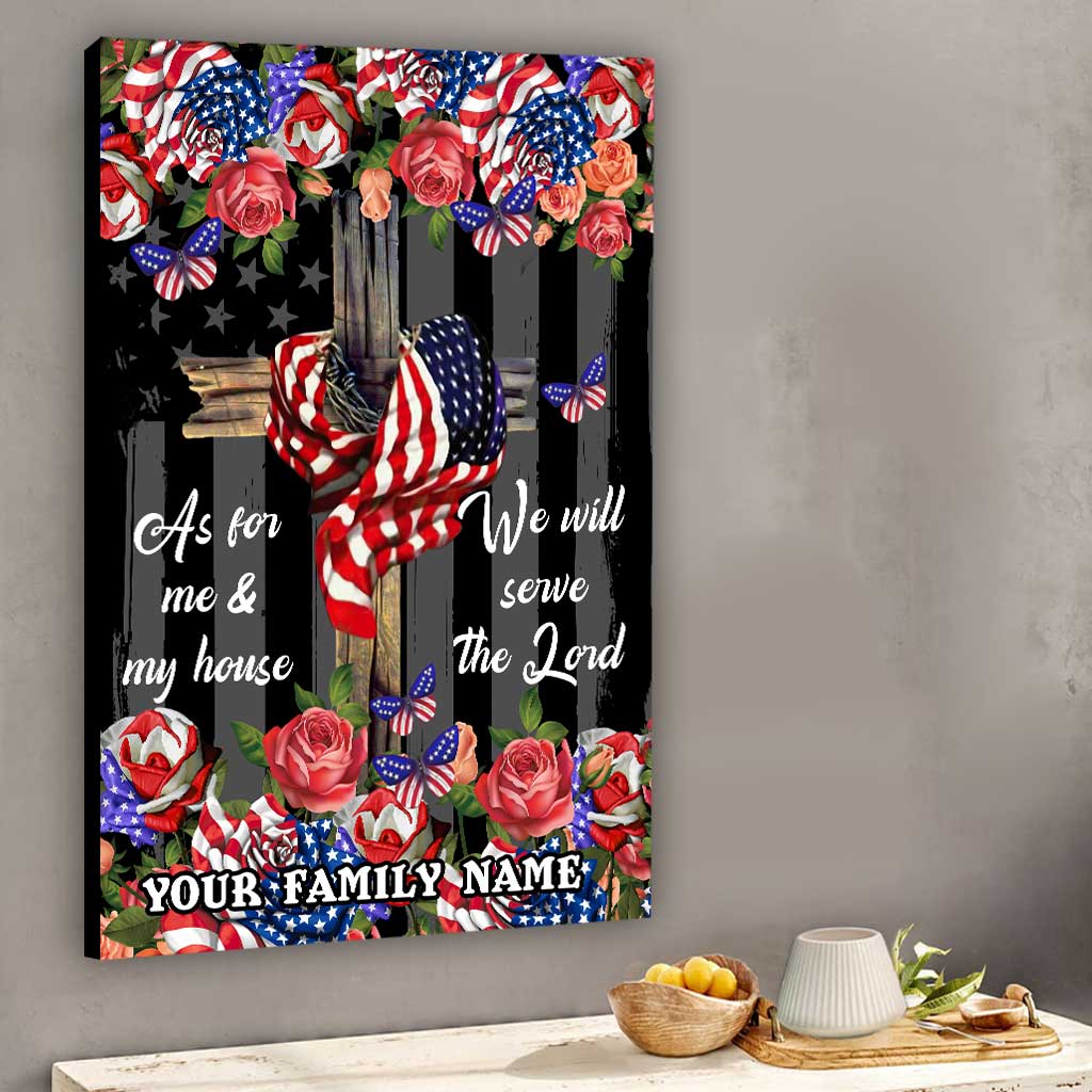 We Will Serve The Lord - Personalized Christian Canvas And Poster