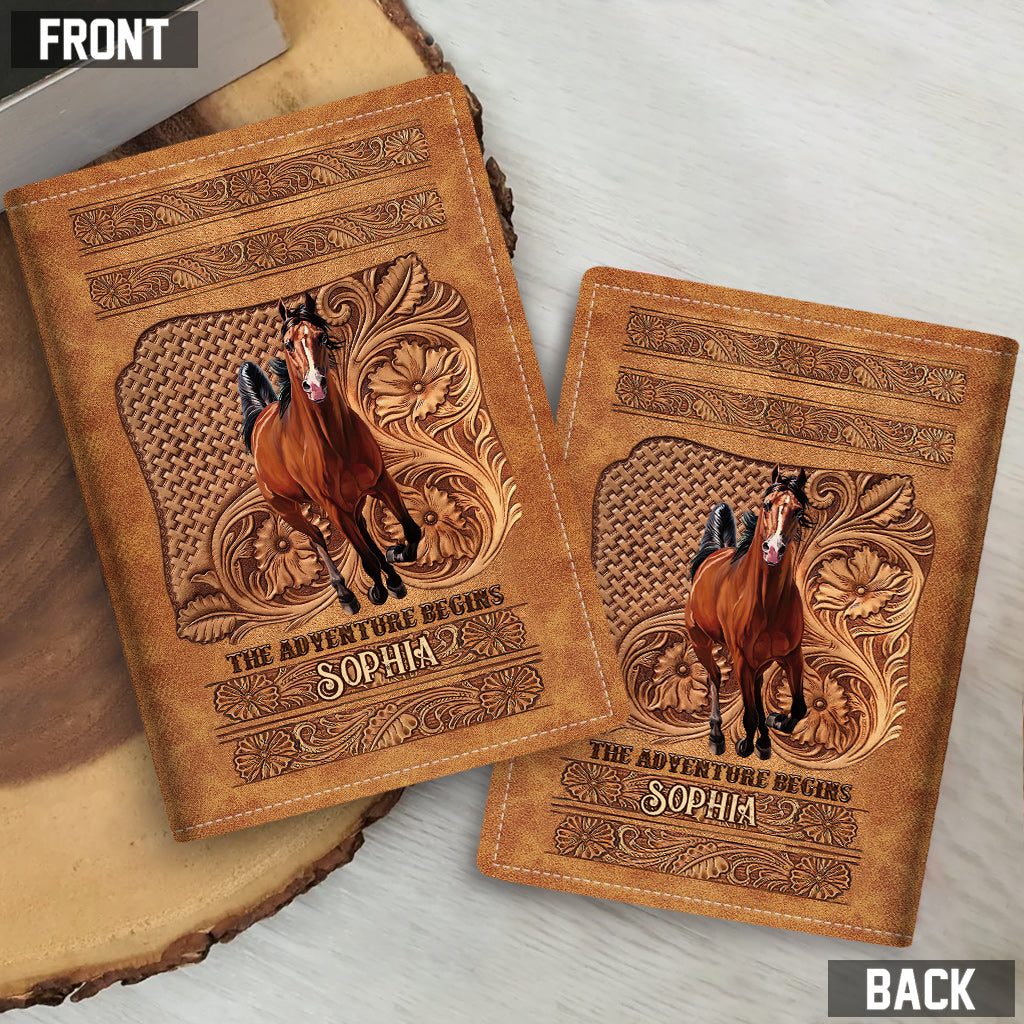 The Adventure Begins - Personalized Horse Passport Holder