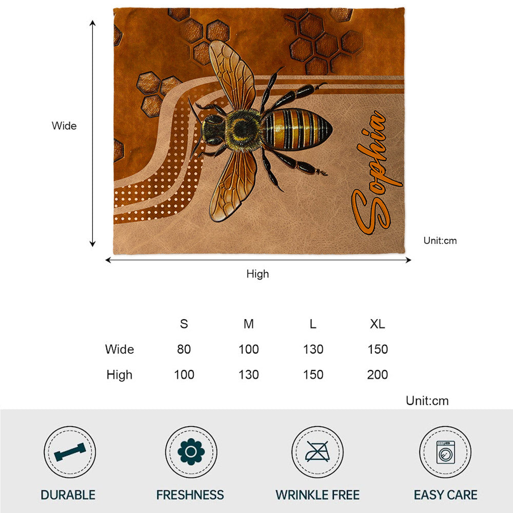 Love Bee - Personalized Bee Blanket