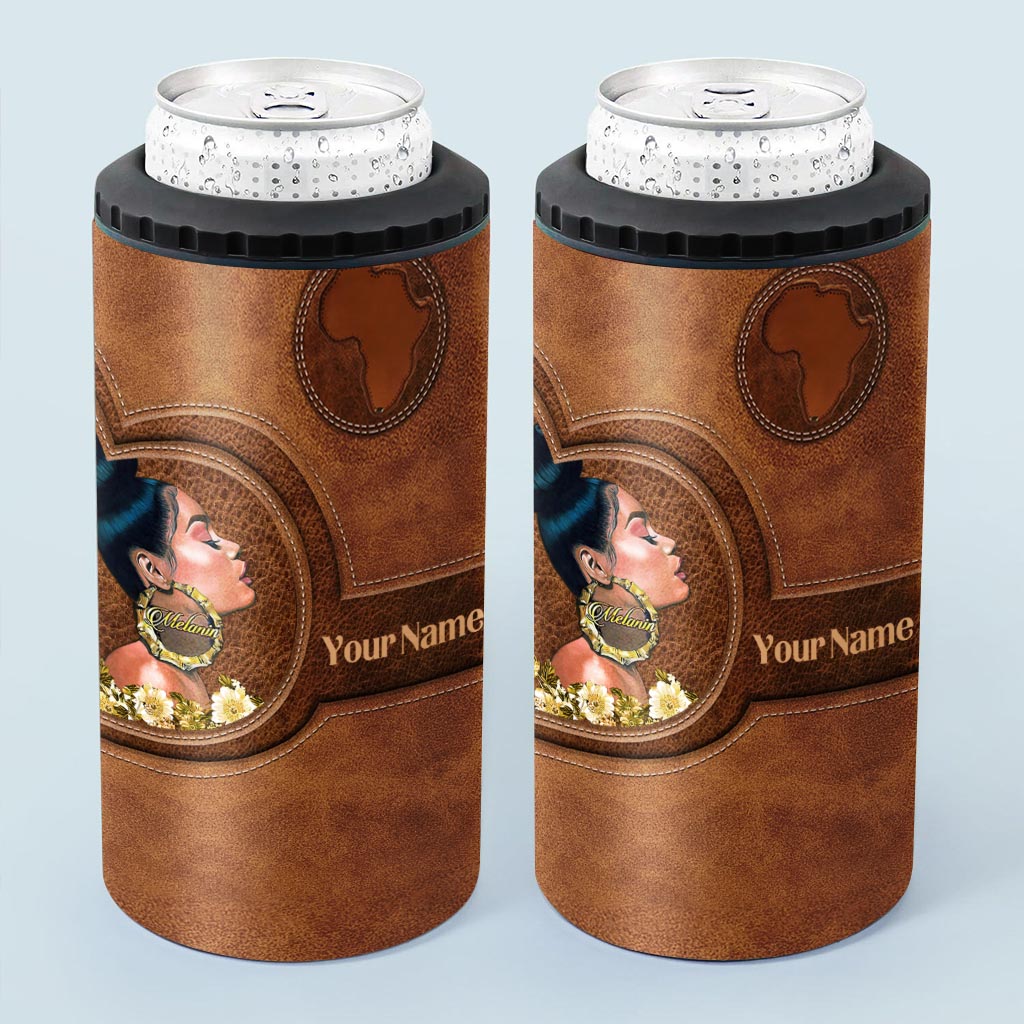 Melanin - Personalized African American Can Cooler