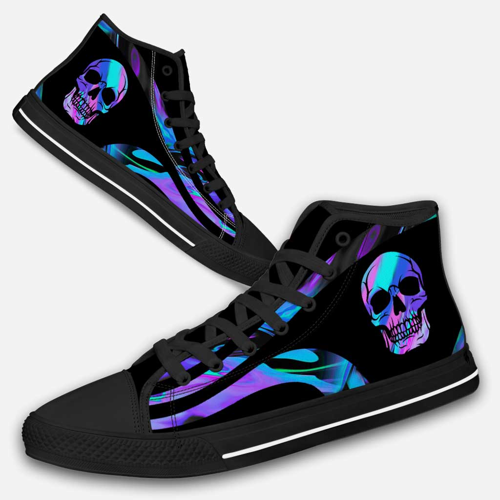 Love Skull - Skull High Top Shoes