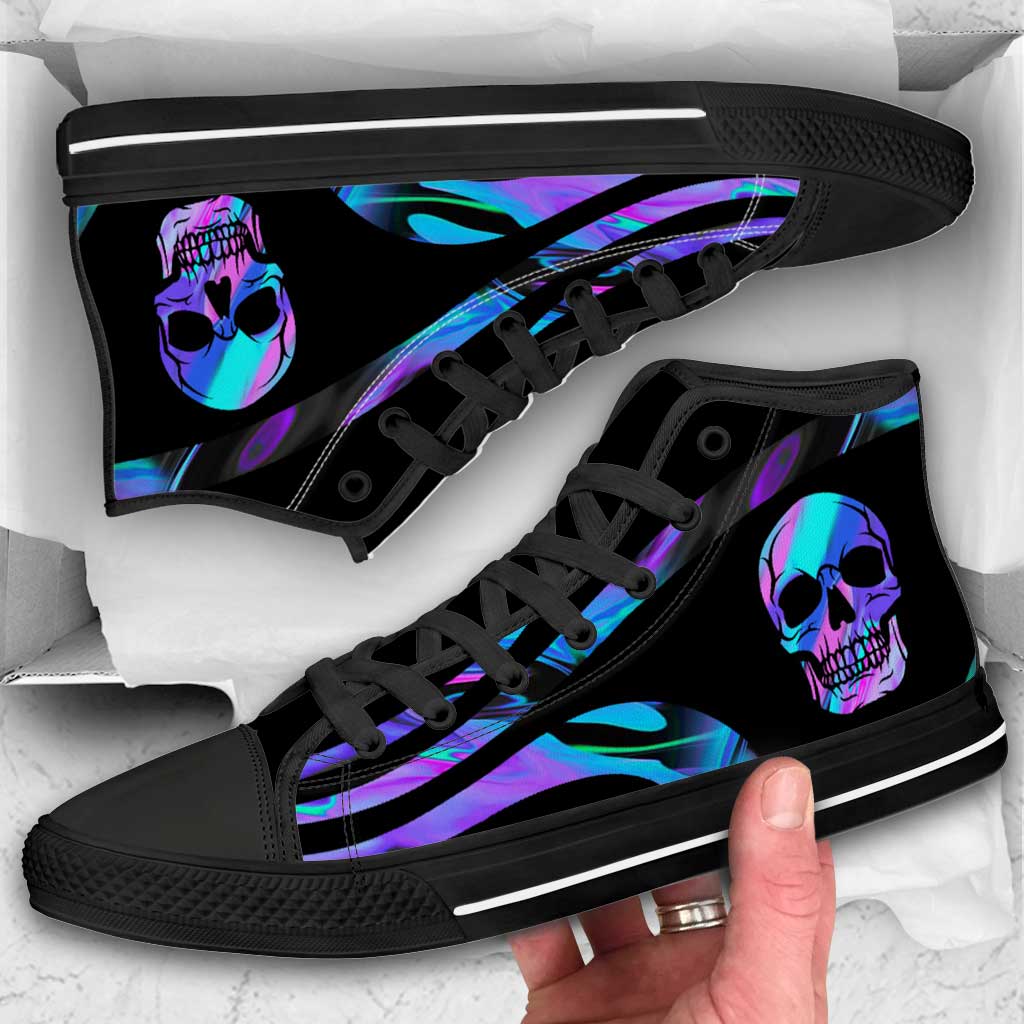 Love Skull - Skull High Top Shoes