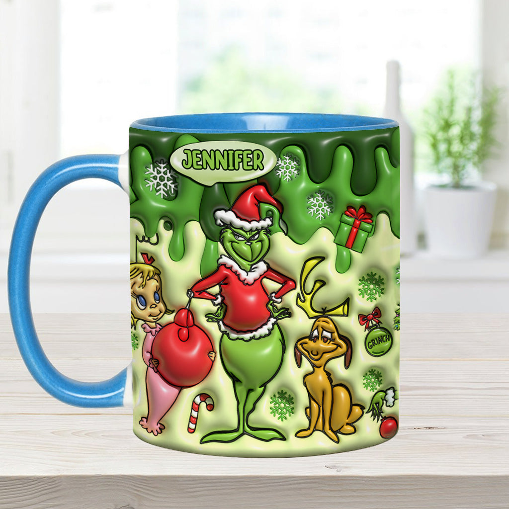 Merry Christmas - Personalized Stole Christmas Accent Mug