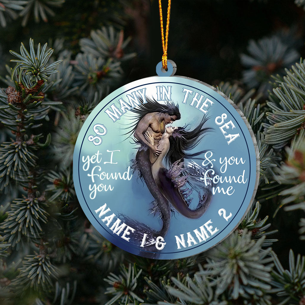 So Many In The Sea - Personalized Mermaid Ornament