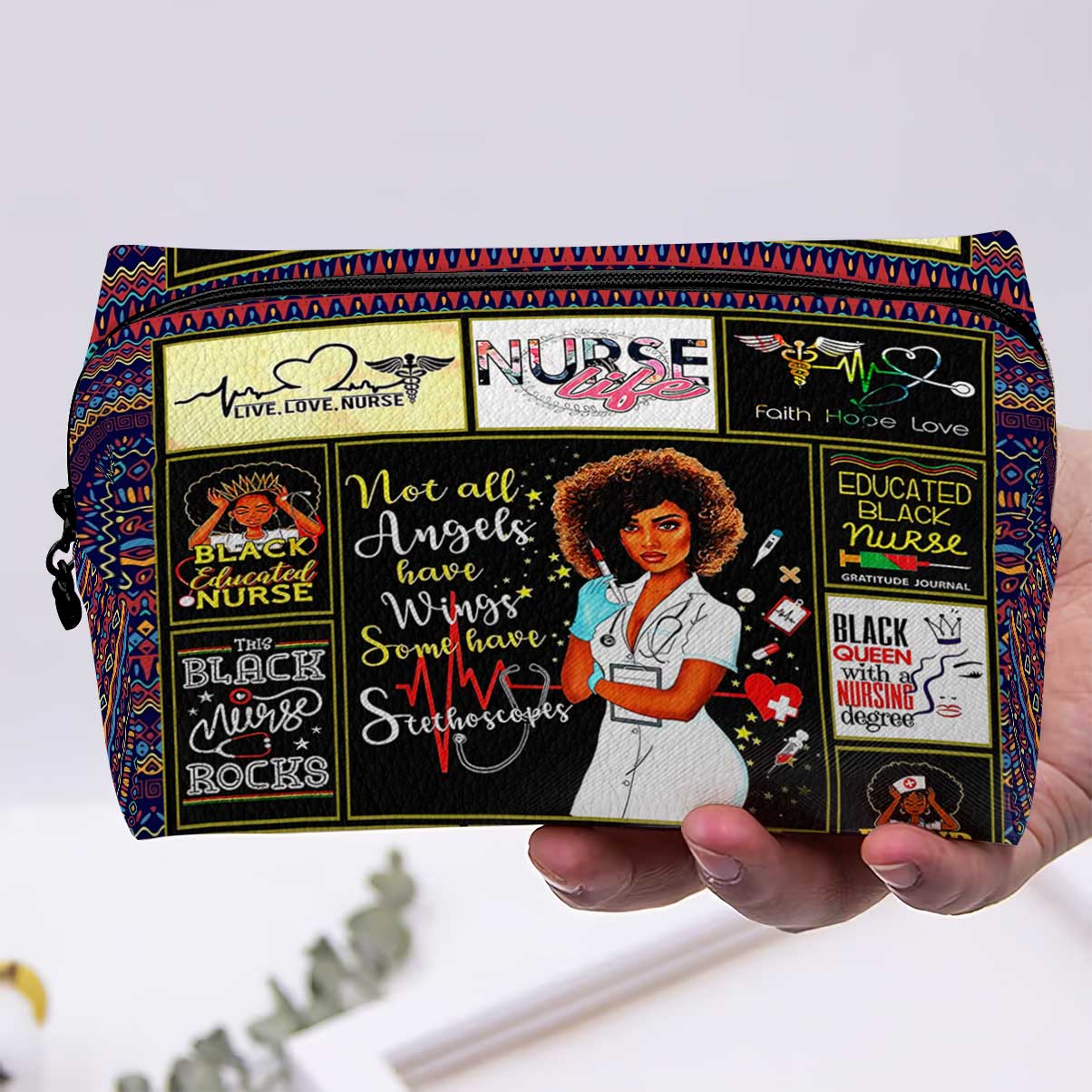 Black Nurse Life - Nurse Makeup Bag