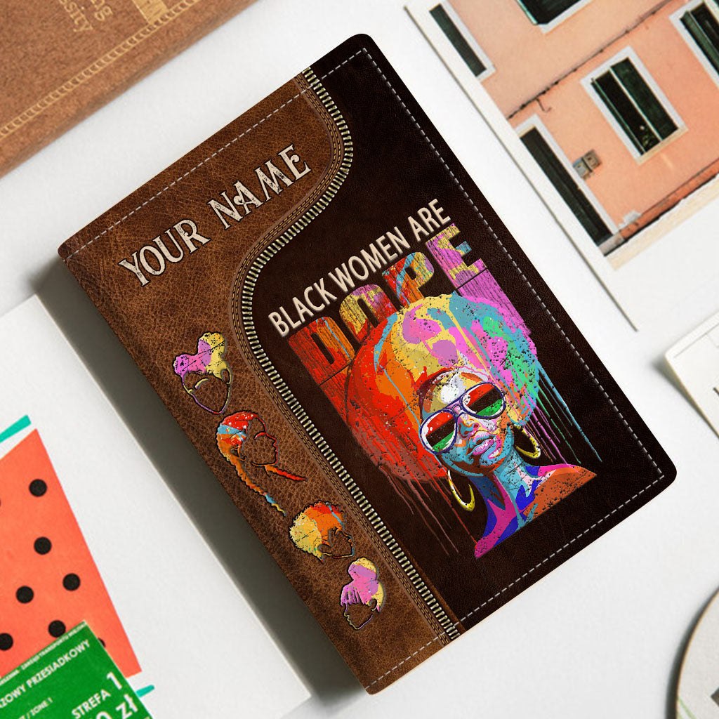 Black Women Are Dope - Personalized African American Passport Holder