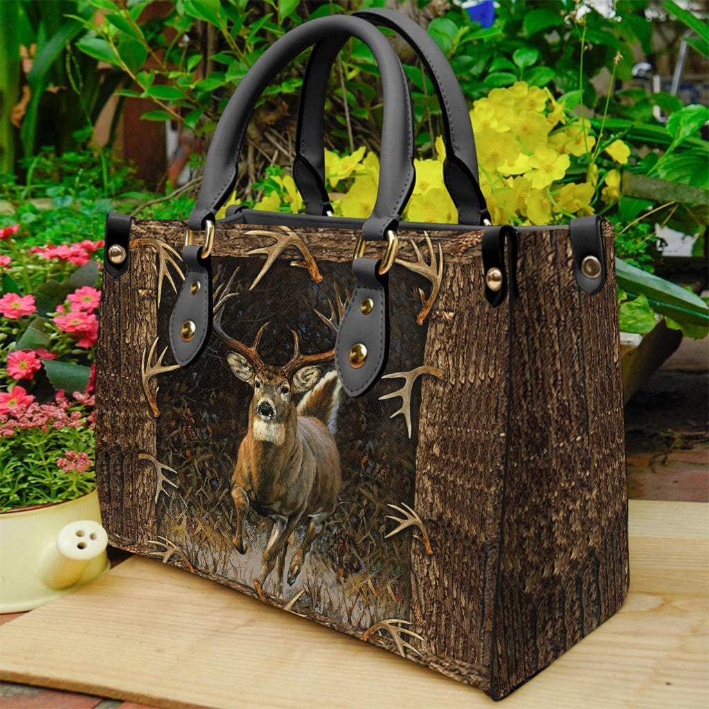 Deer Hunting - Hunting Leather Handbag