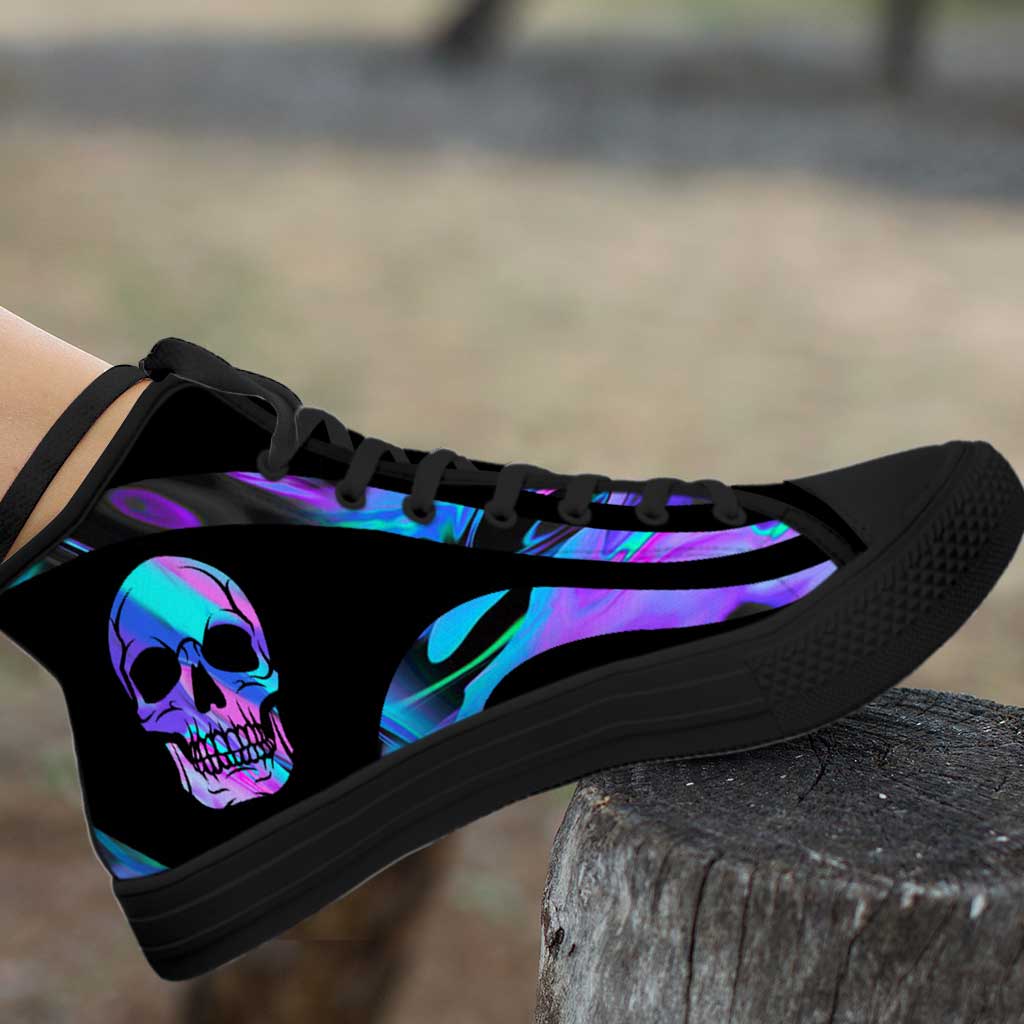 Love Skull - Skull High Top Shoes