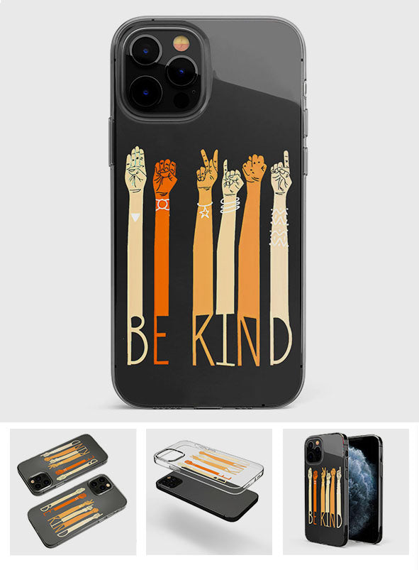 Be Kind - ASL Clear Phone Case