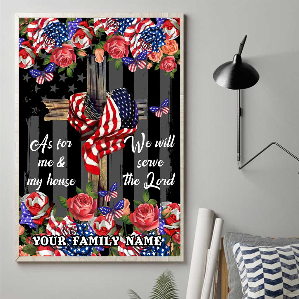 We Will Serve The Lord - Personalized Christian Canvas And Poster