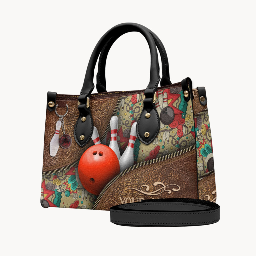 Love Bowling - Personalized Bowling Leather Handbag