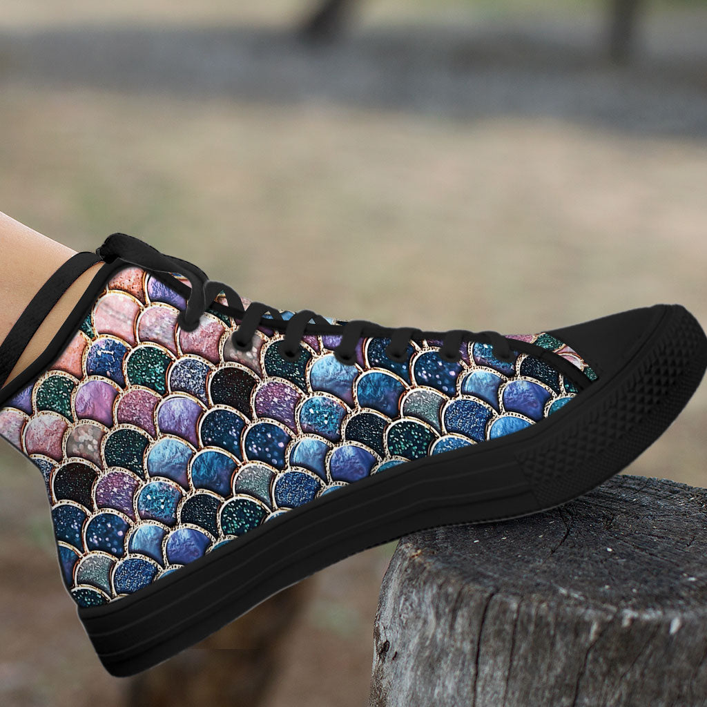 Mermaid Scales - Mermaid High Top Shoes